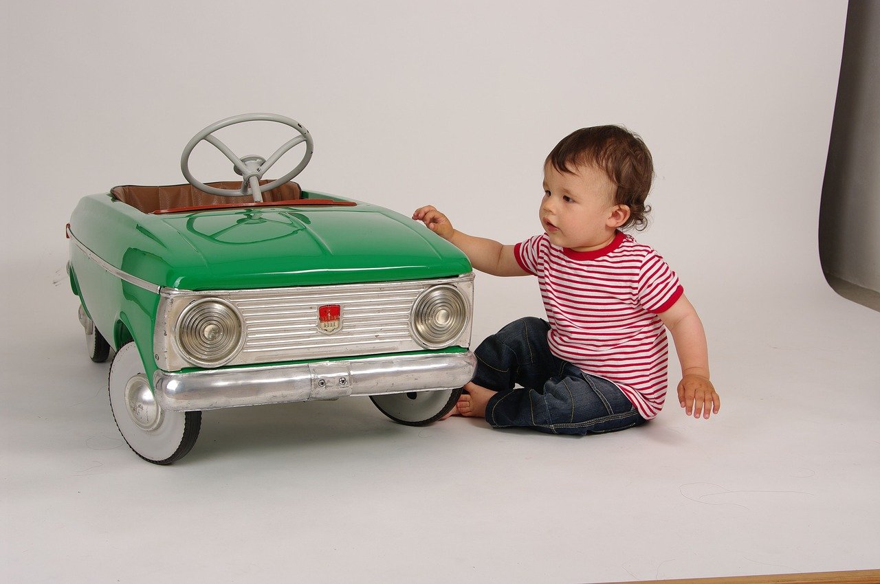 child, toy, children's car