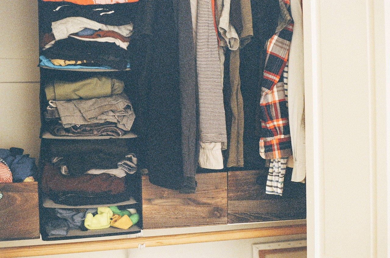 closet, clothes, shirts